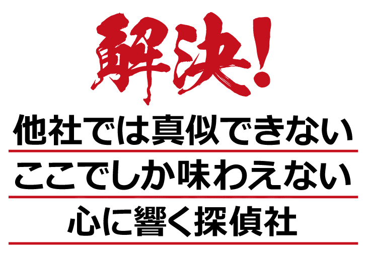 他の探偵ではは真似できない浮気・離婚の解決